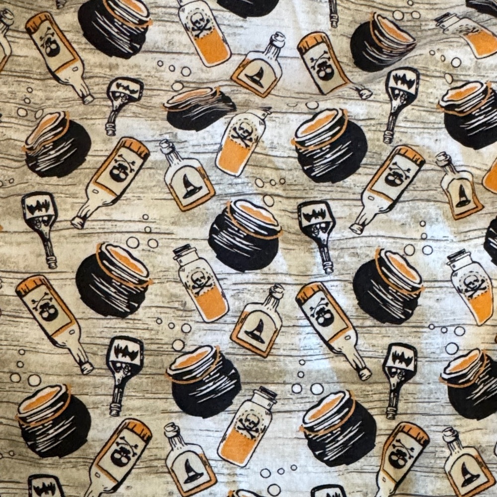 Handmade Circle Skirt Potion Bottle Print